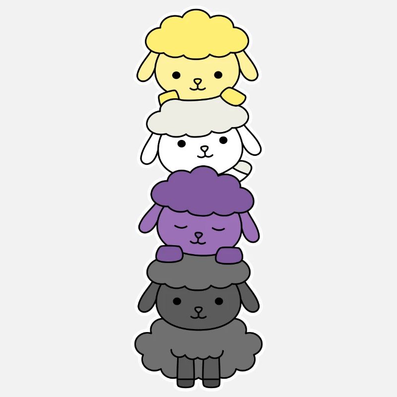 Non-binary flag sheep design for proud Enbys