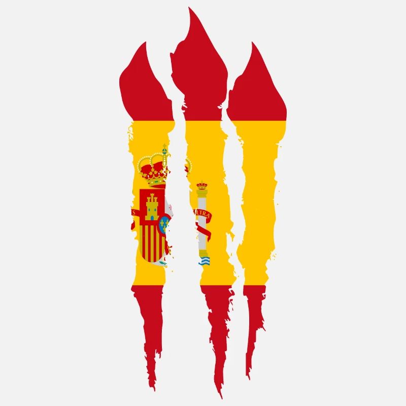 Drapeau d’Espagne Scratch Griffes de drapeau espagnol