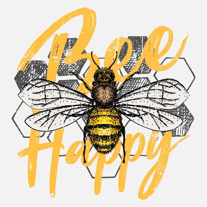 Bee Happy Illustration