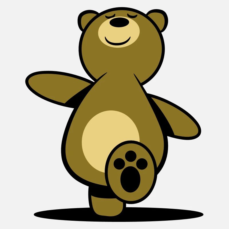 Teddy bear go hiking
