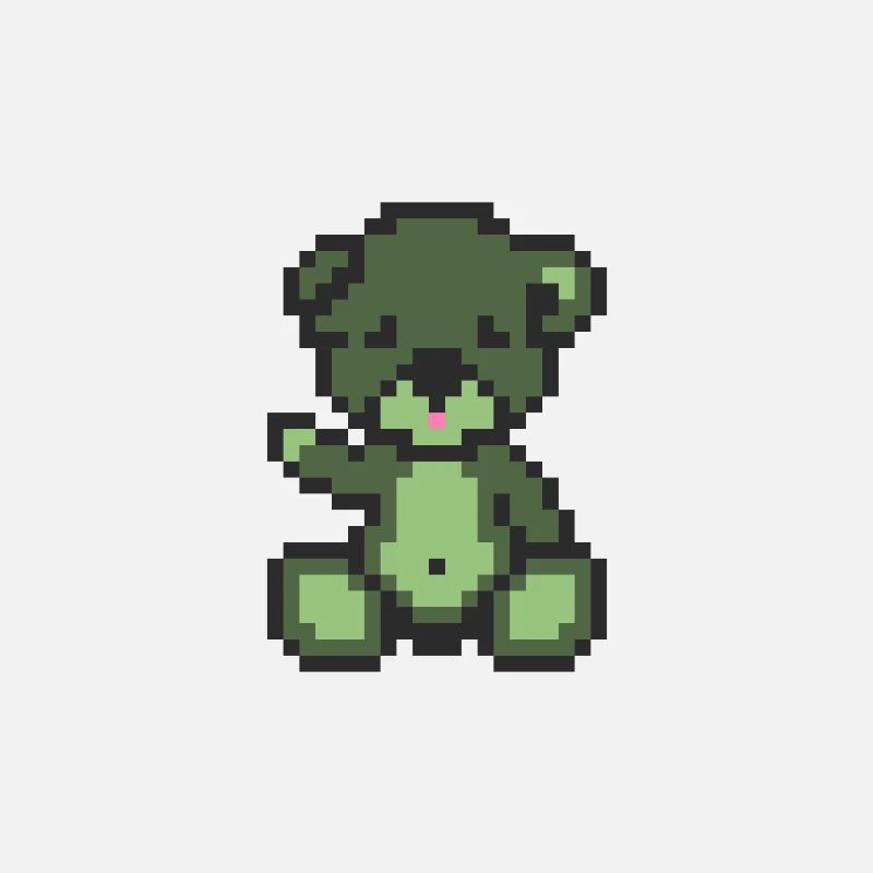 Pixel MiniBär Zombie