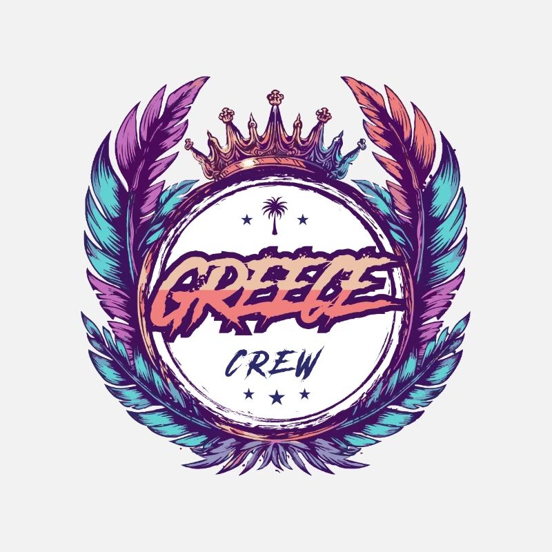 Grèce Crew Coloré