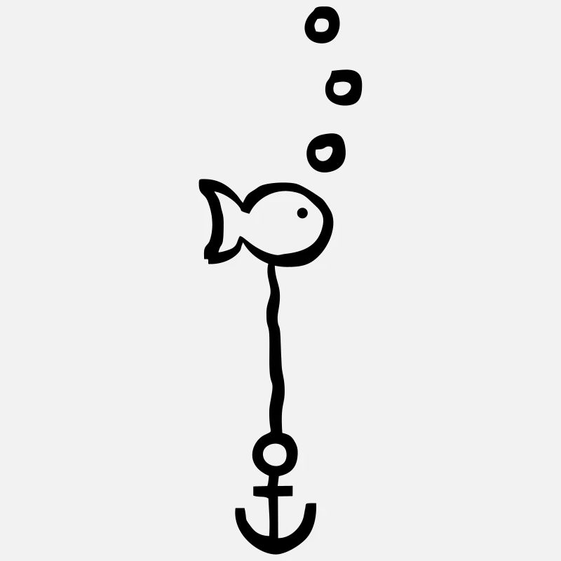 Fisch mit Anker