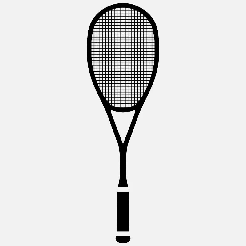 Squash Tennis Schläger geteilt