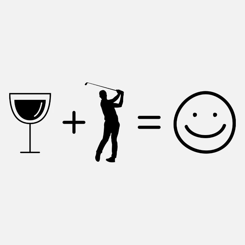 Wine Smile Face et Golf -