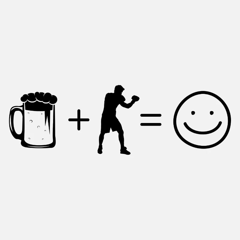 Bier Smile Face und Boxen -