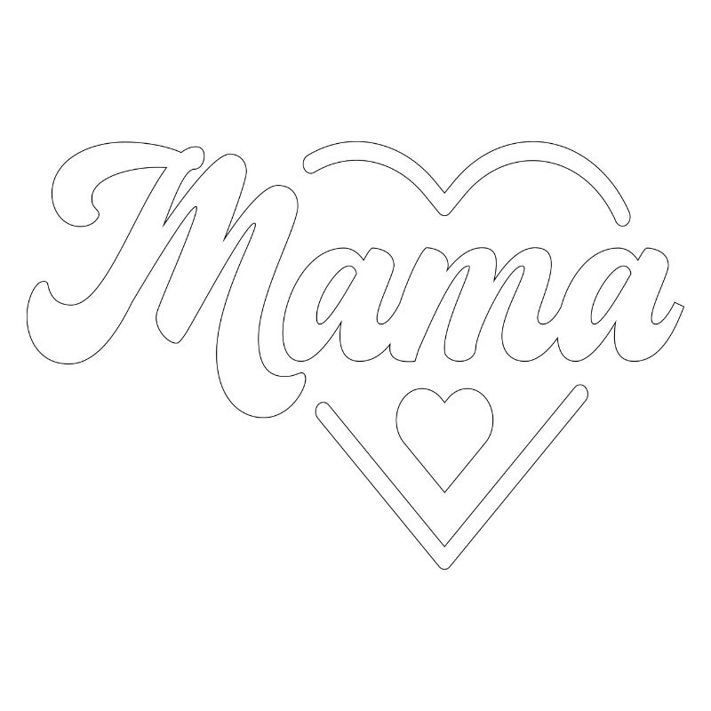 Mama Motiv | Muttertags- oder Geburtstagsgeschenk