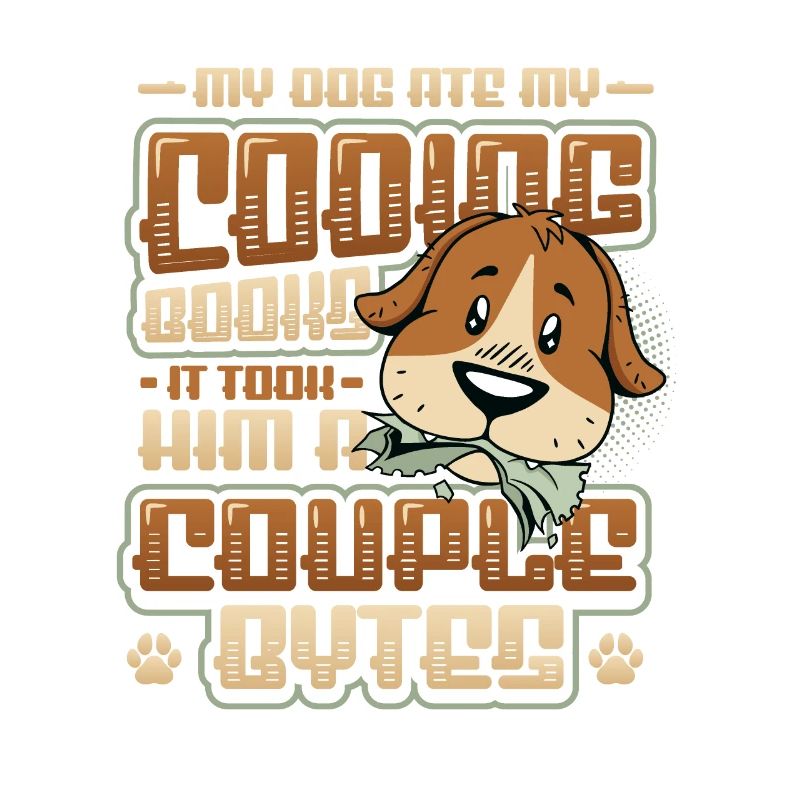 Dog Bytes Code Programmation de blagues informatiques