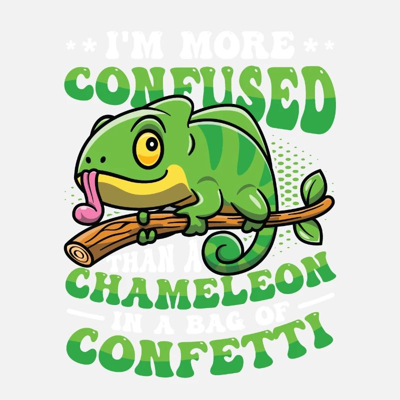 Verwirrter Als Ein Chamäleon.