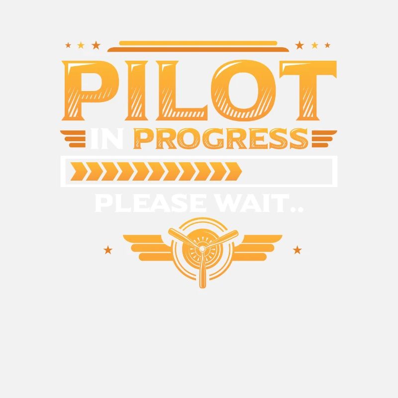 Pilot In Arbeit, Bitte Warten, Flugzeugtraining