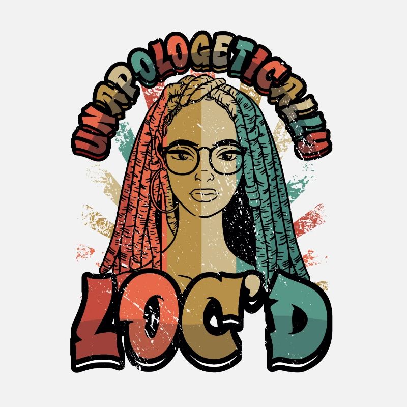 Unapologetisch Gelockte Dreadlocks Melanin Schwarz