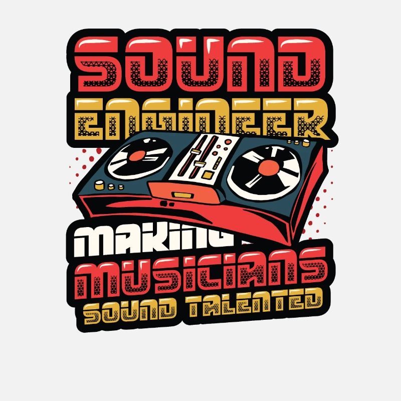 Funny sound engineer and sound engineer