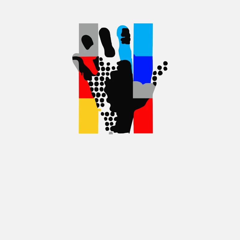 Main géante pop art