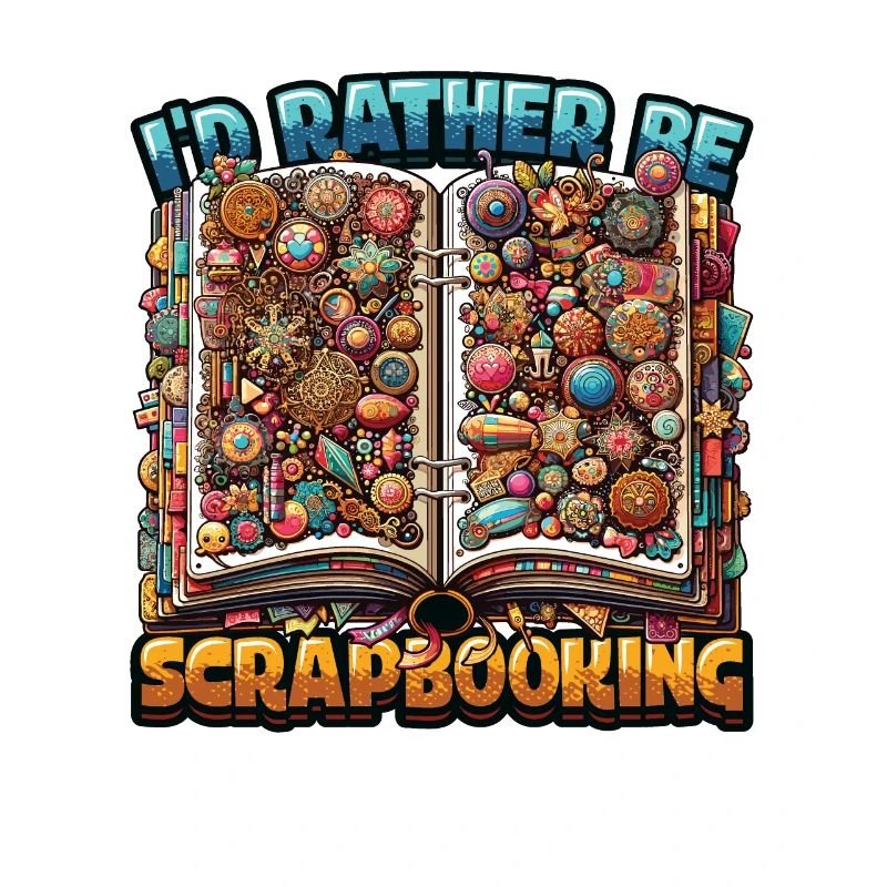 Mädchen Scrapbooking Enthusiast Scrapbook