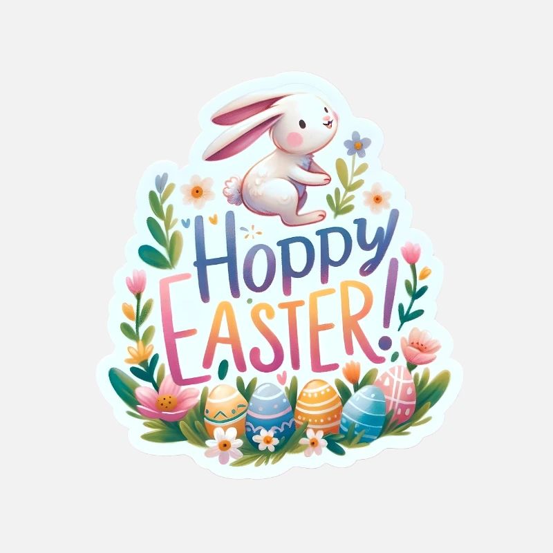 Hoppy Easter Colorful Easter Greetings