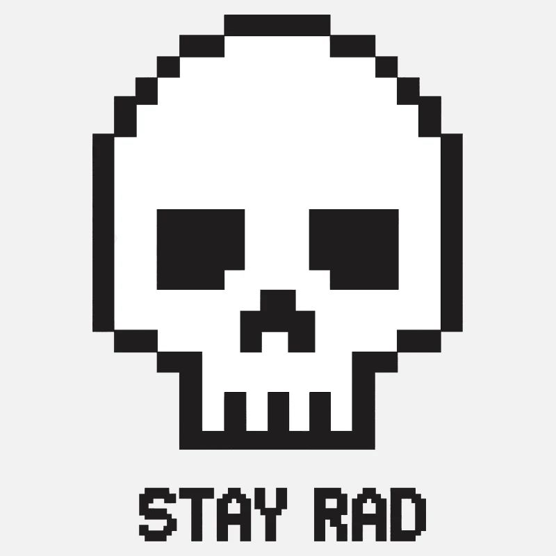 Pixel Skull Stay Wheel