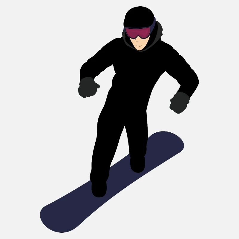 Snowboardeur dynamique