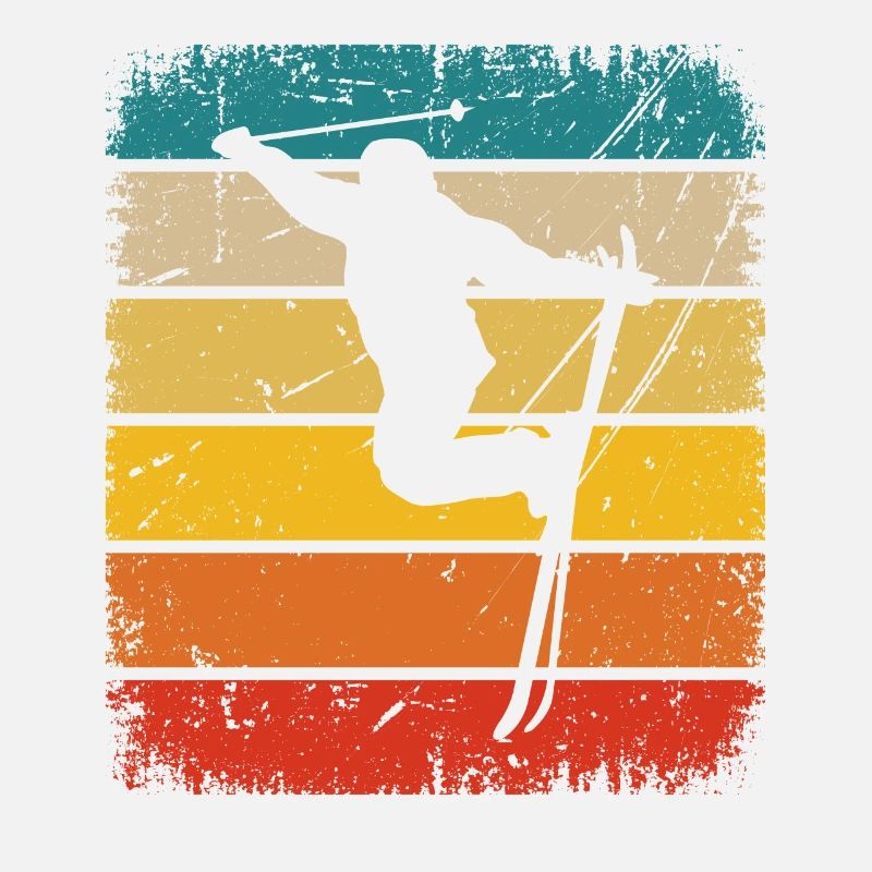 Vintage Square and Skiing -