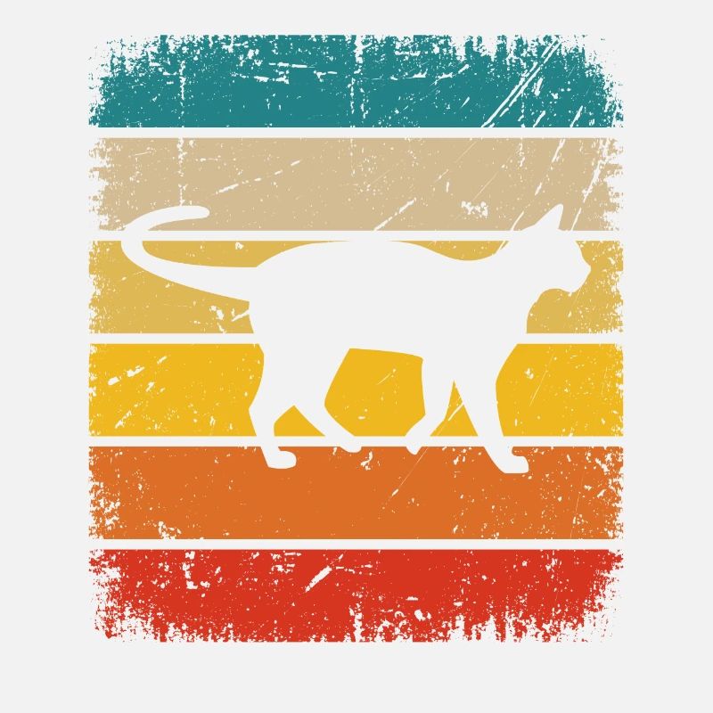 Vintage Square et Chat -