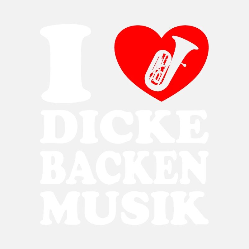 Blasmusik Dicke Backen Musik mit Tuba