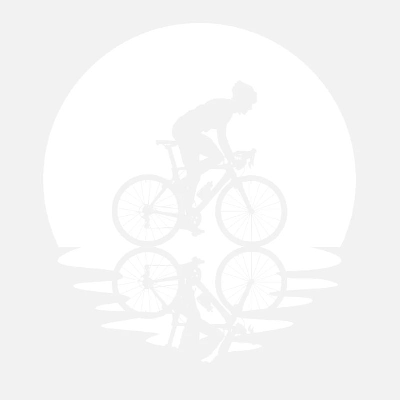 Circle and reflection - Man cycling -