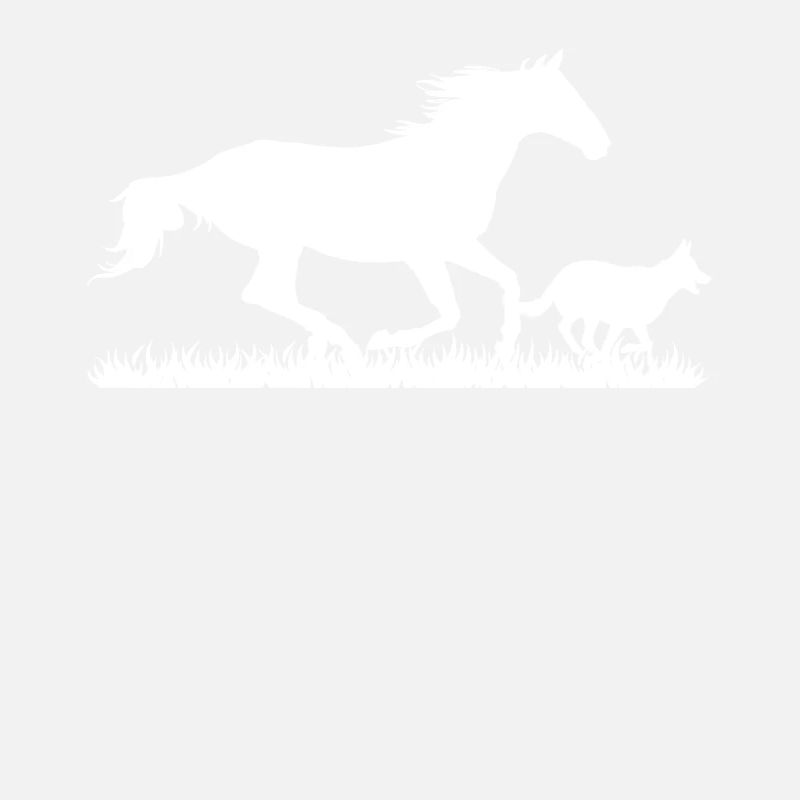 Course de chevaux et de chiens