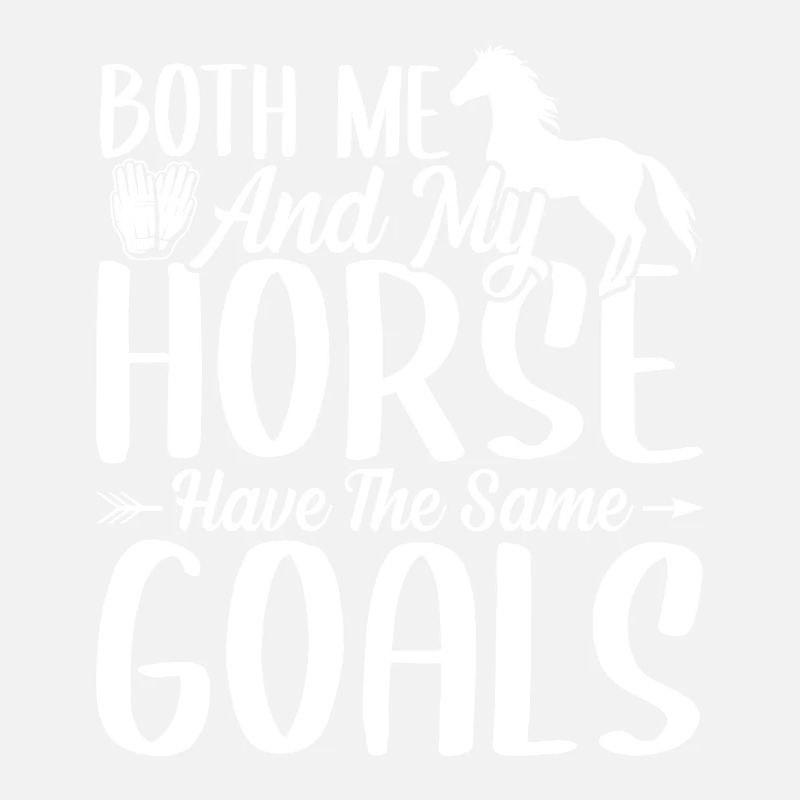 Mon cheval et moi avons les mêmes objectifs.