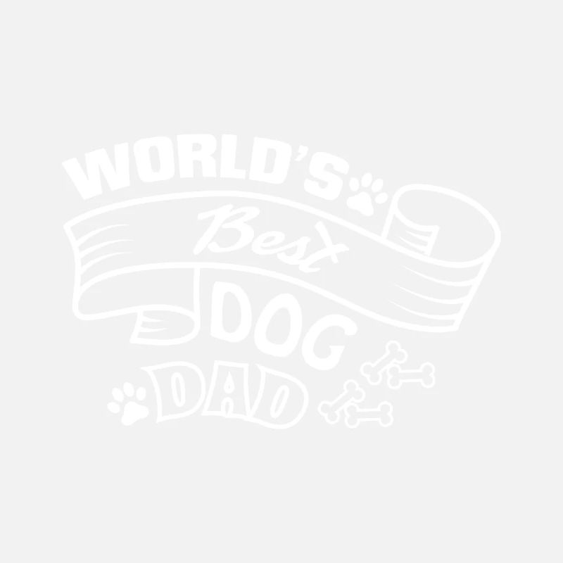 Der beste Hundepapa der Welt - Paws and Bones