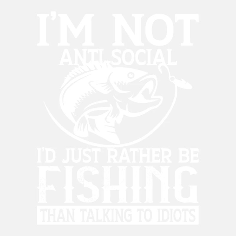 Je ne suis pas antisocial, je préfère simplement pêcher