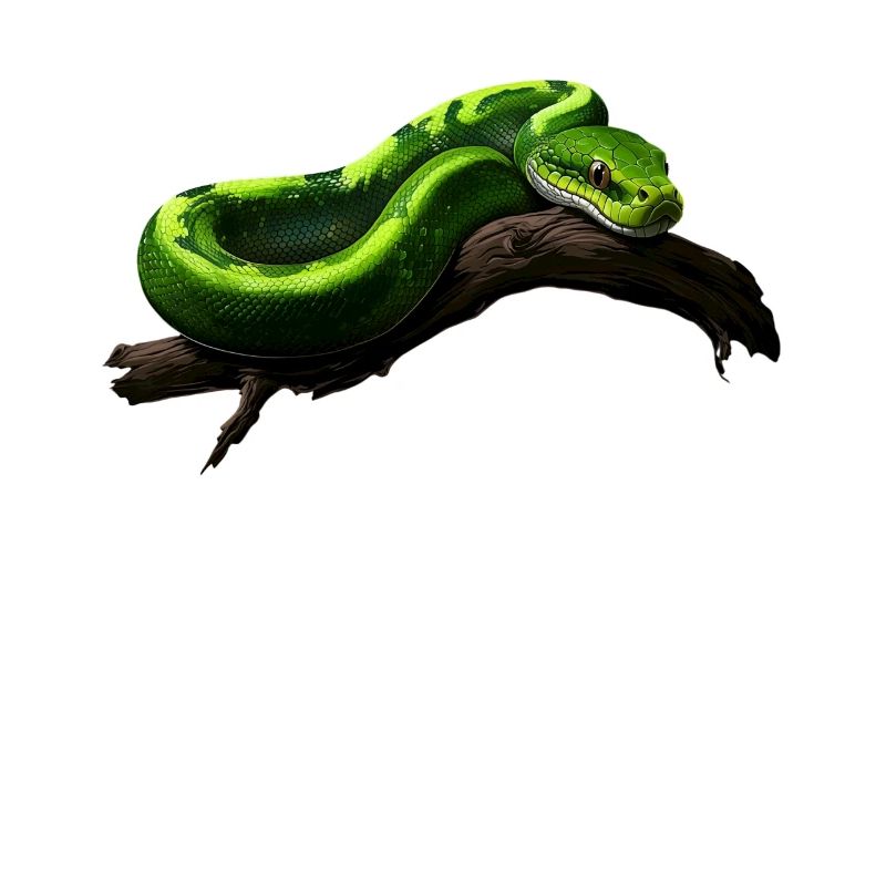 Arbre vert Python Serpents Amoureux Terrarium