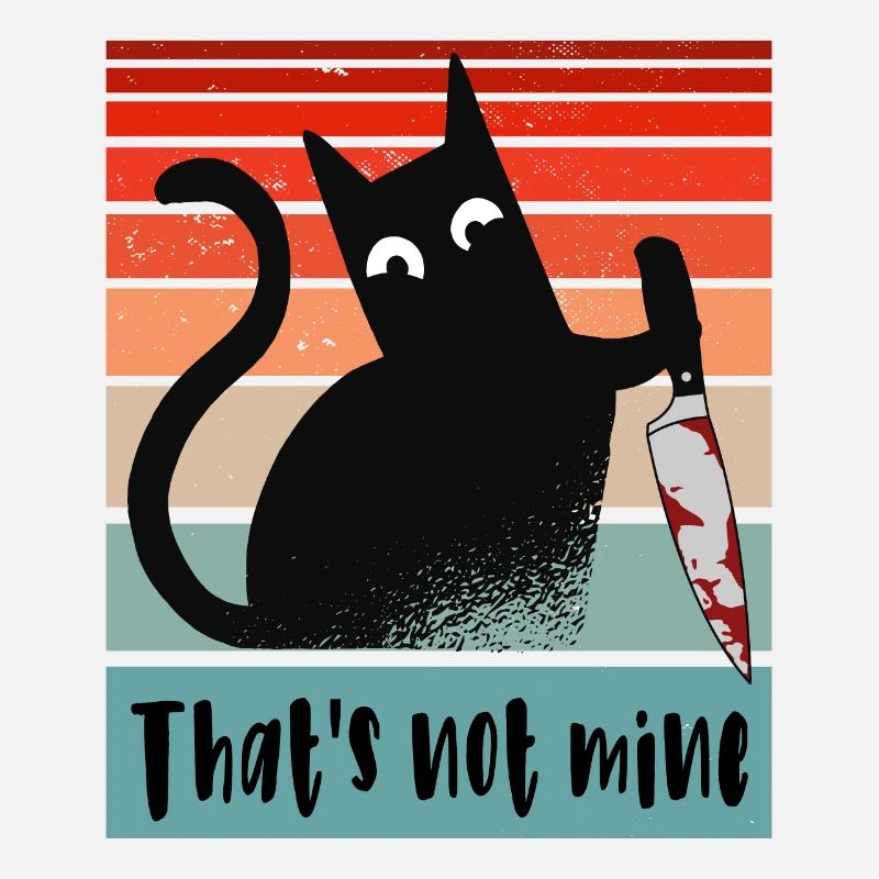 Ce n’est pas le mien, Chat innocent avec couteau
