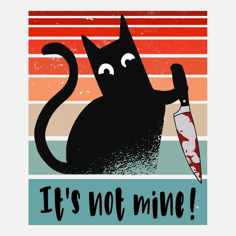 It’s not mine, Innocent Cat with knife