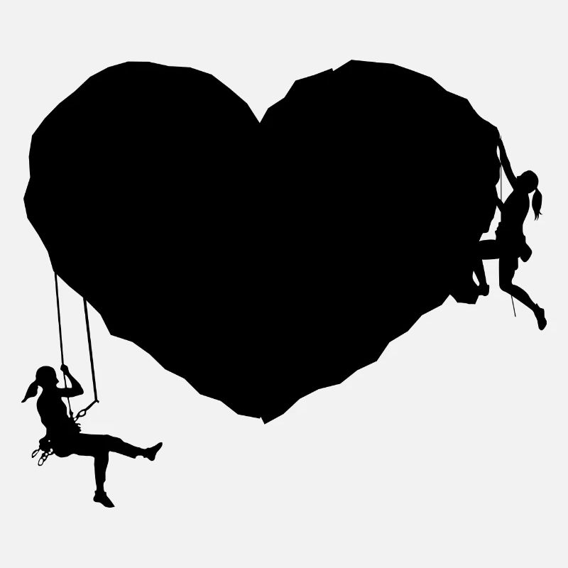 Herz und Klettern -