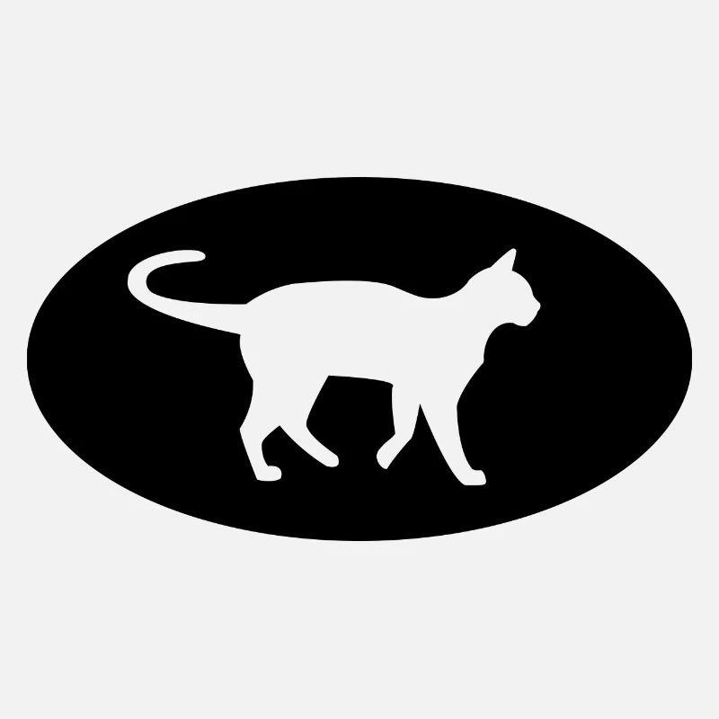 Demi-cercle et chat -