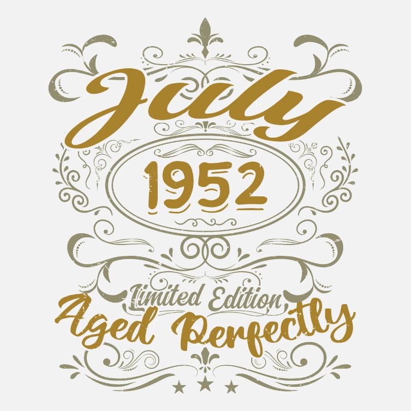 Juli 1952 Geburtstag Juli 1952 Geschenk 1952