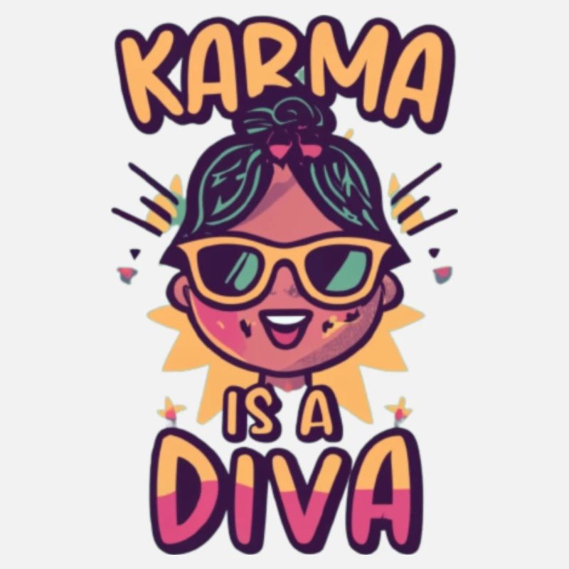 Karma Diva Cartoon Tee