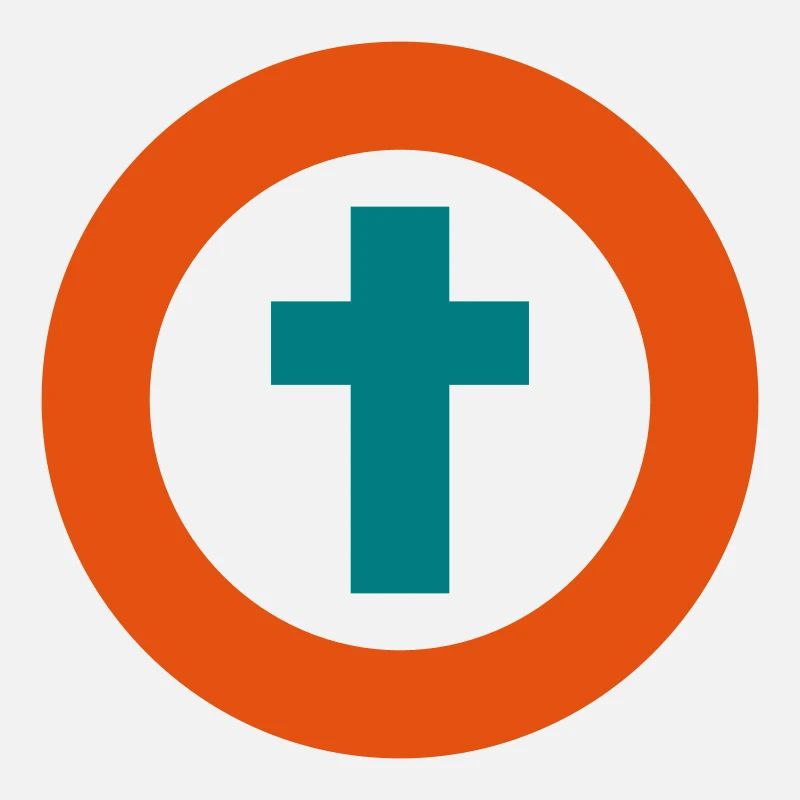 encerclé croix / circled cross (rel, 2c)