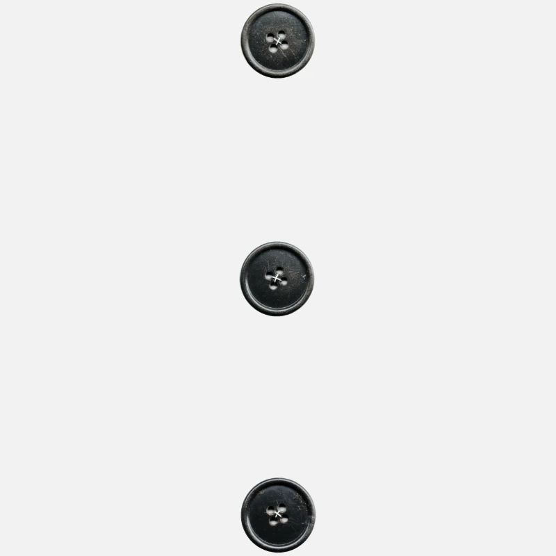 Button Buttons 3 fake dots black funny snowman