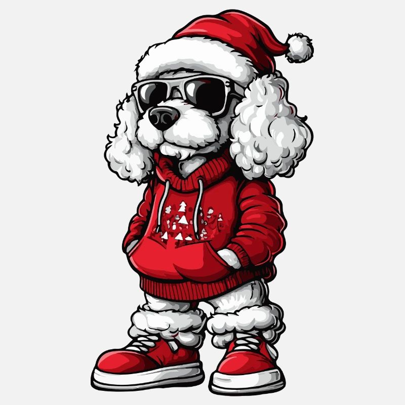 Caniche Chien Noël Cool Noël
