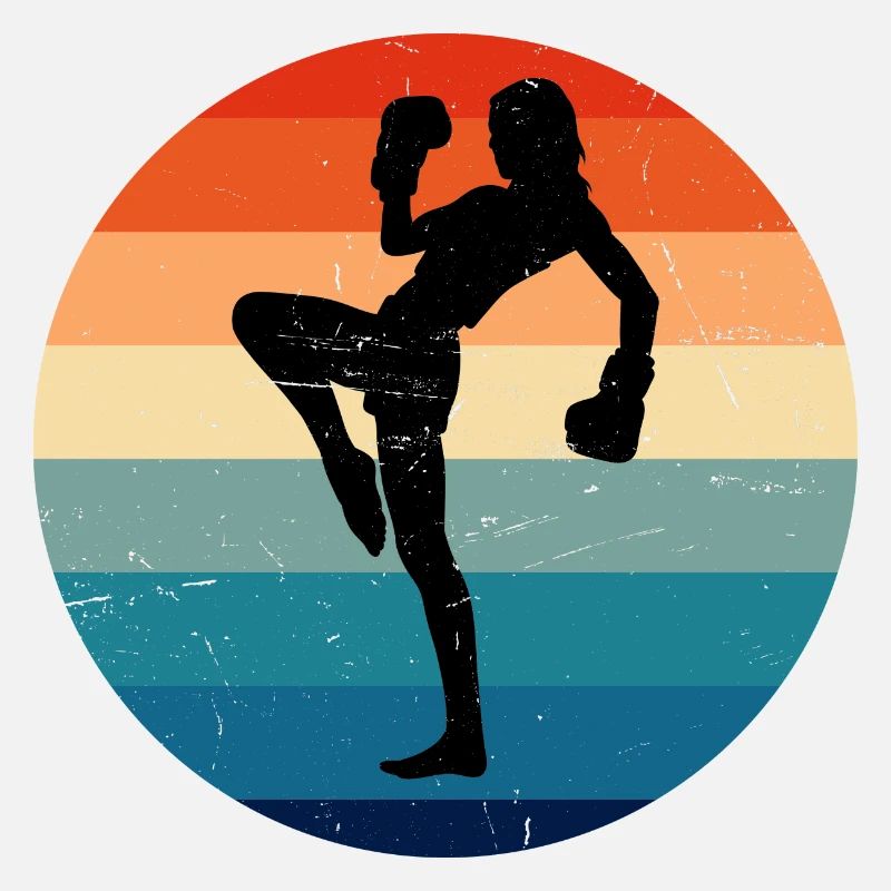 Damen Kickbox Kickboxing Kickboxer Boxen