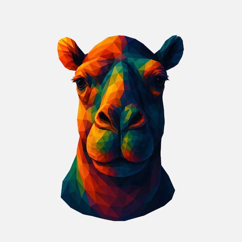 Animaux de style WPAP - Portrait de chameau