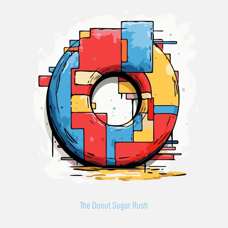 moderne Donut Kunst