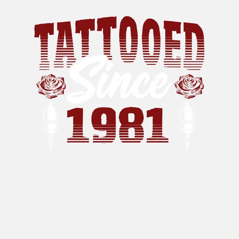 Tatoué depuis 1981 Thème Rose Rouge