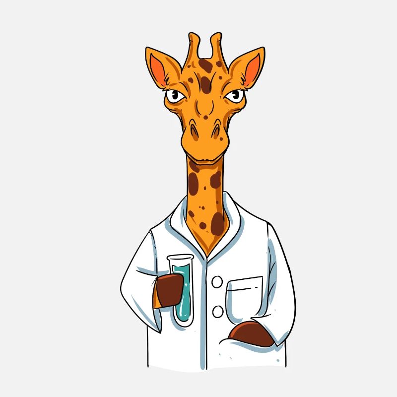 Scientifique girafe