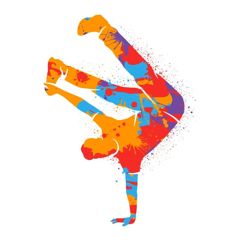 Breakdance Coloré Breakdancer Garçons Breakdance
