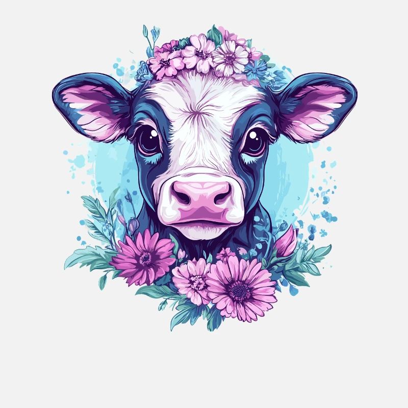 Blumige Kuh