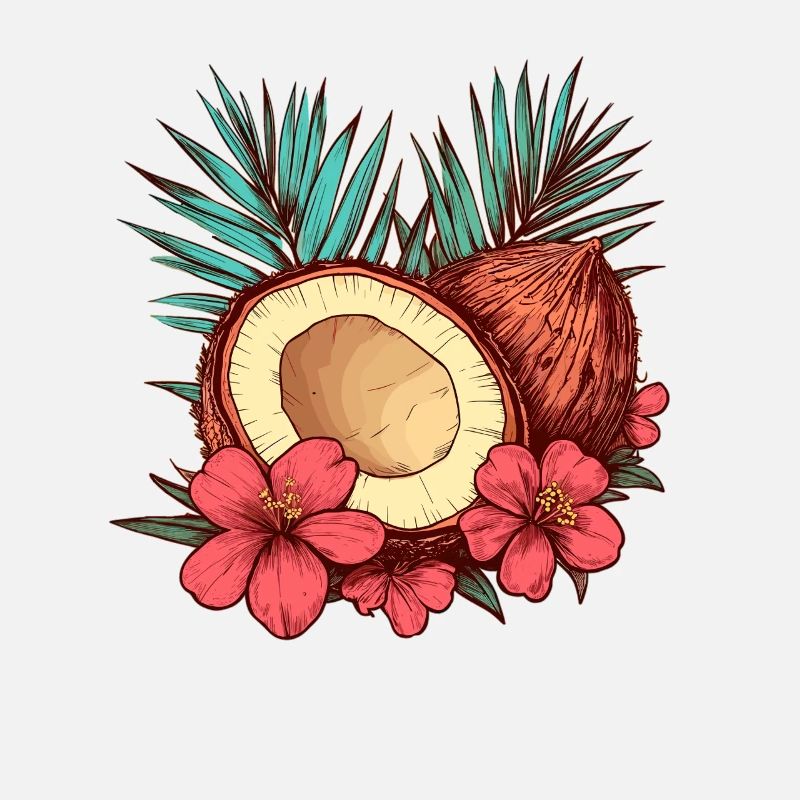 Fleur de cocotier tropicale