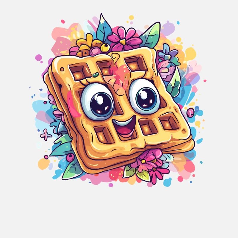 Fröhliche Waffelparty