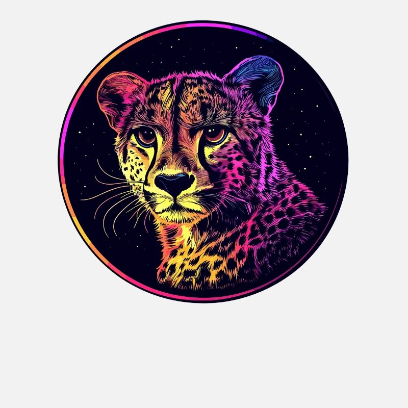 Leopard in the starry sky