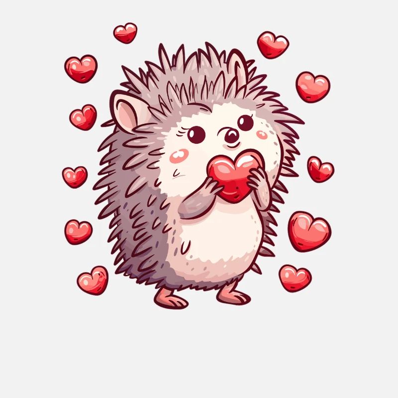 Niedlicher Herz Igel